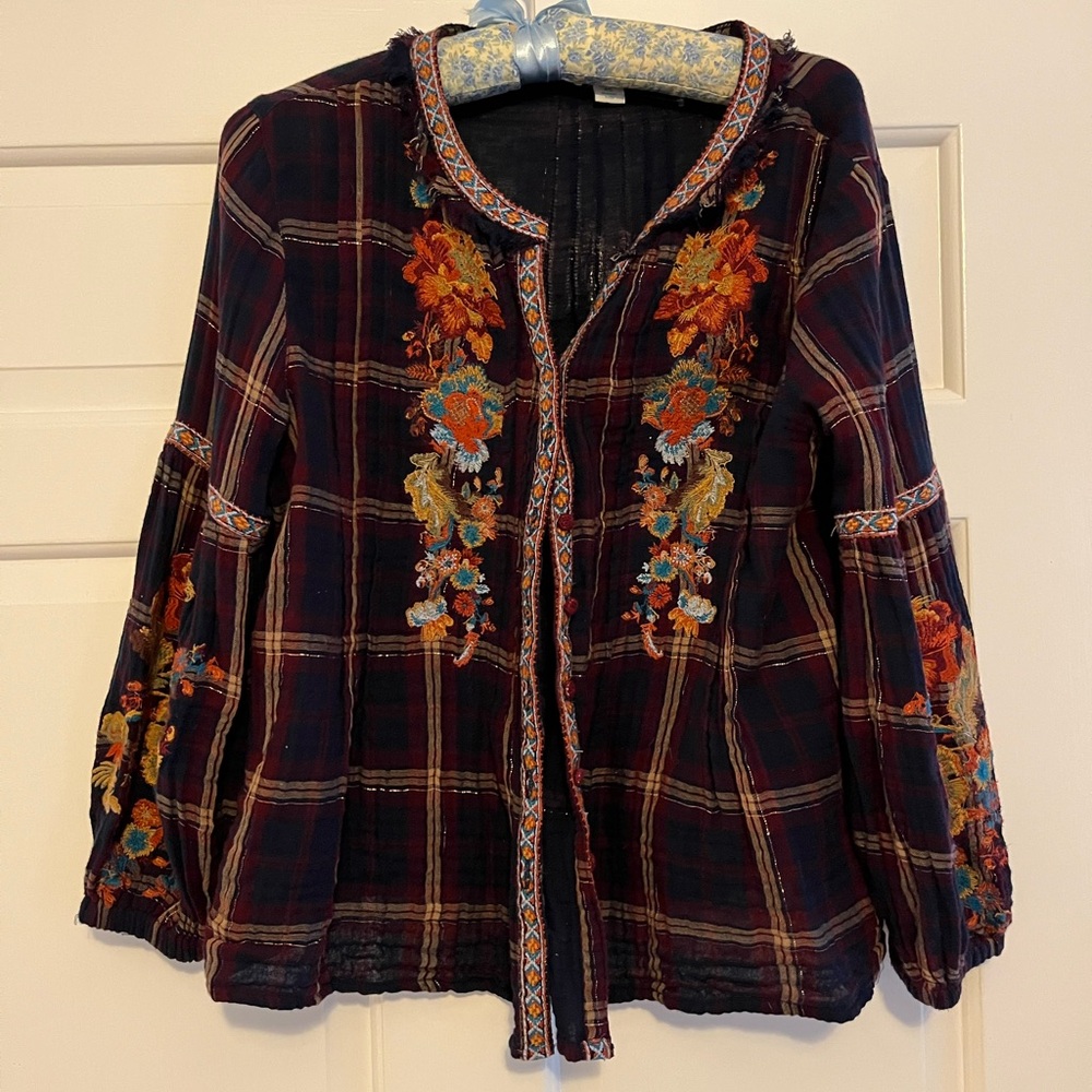 Sundance flowy boho blouse